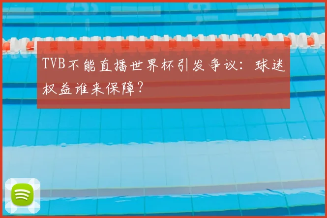 TVB不能直播世界杯引发争议:球迷权益谁来保障?